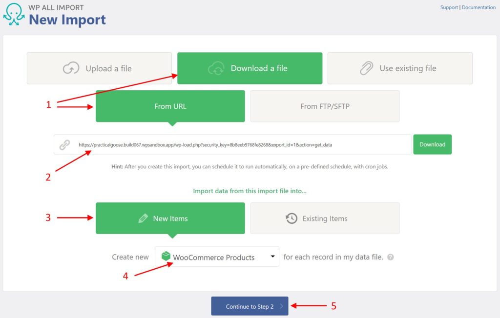 WooCommerce Product Import Download From URL