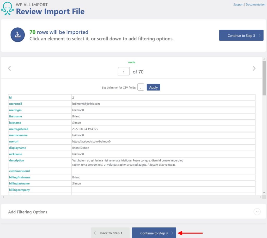 Import WooCommerce Customers Review Import File