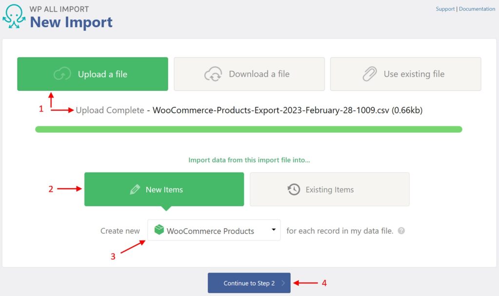 Import Variable Products Walkthrough New Import