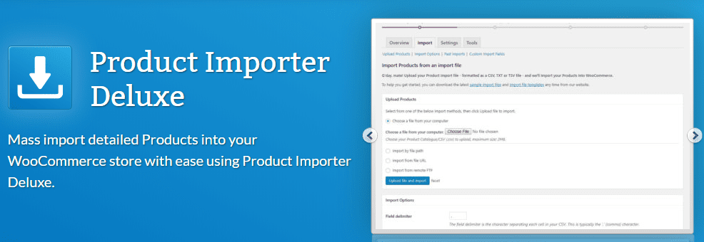 Woocommerce Product Import CSV - Product Importer Deluxe