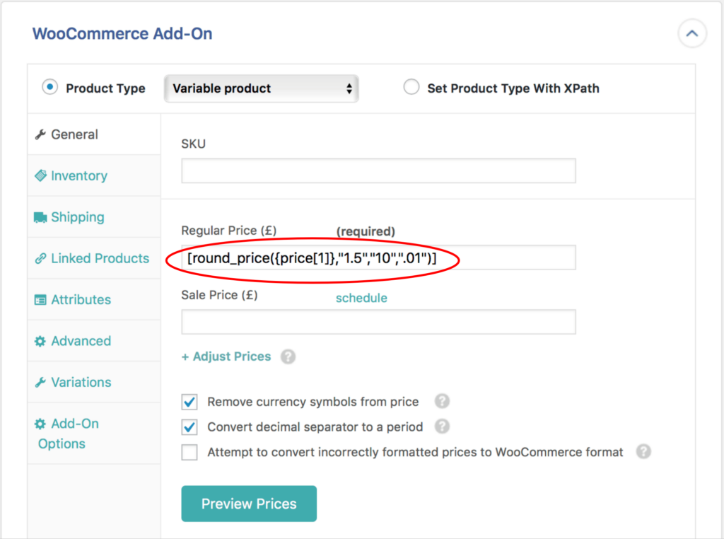 Woocommerce Product Import CSV - WP All Import Using a Function