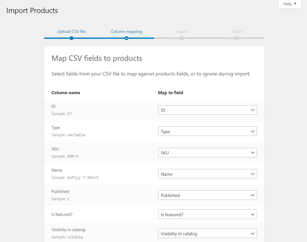 WooCommerce Product Import Plugin -  Default Import Products Tool