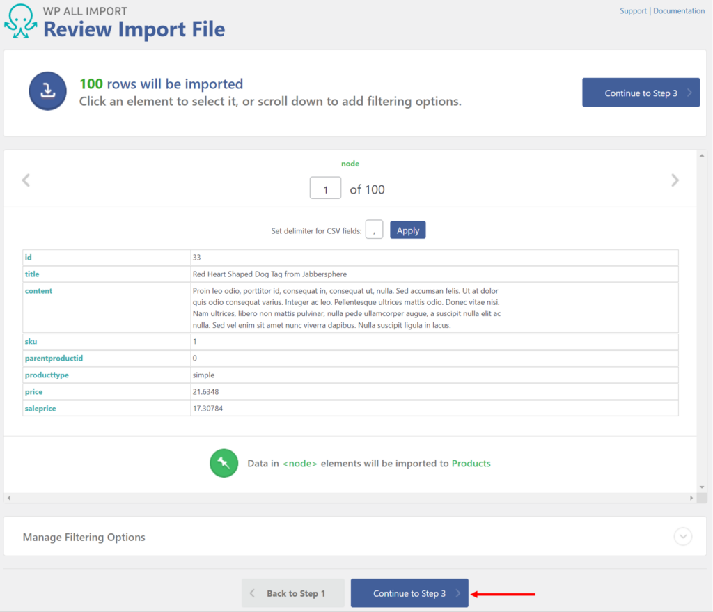 Update Product Price WooCommerce - Review Import File