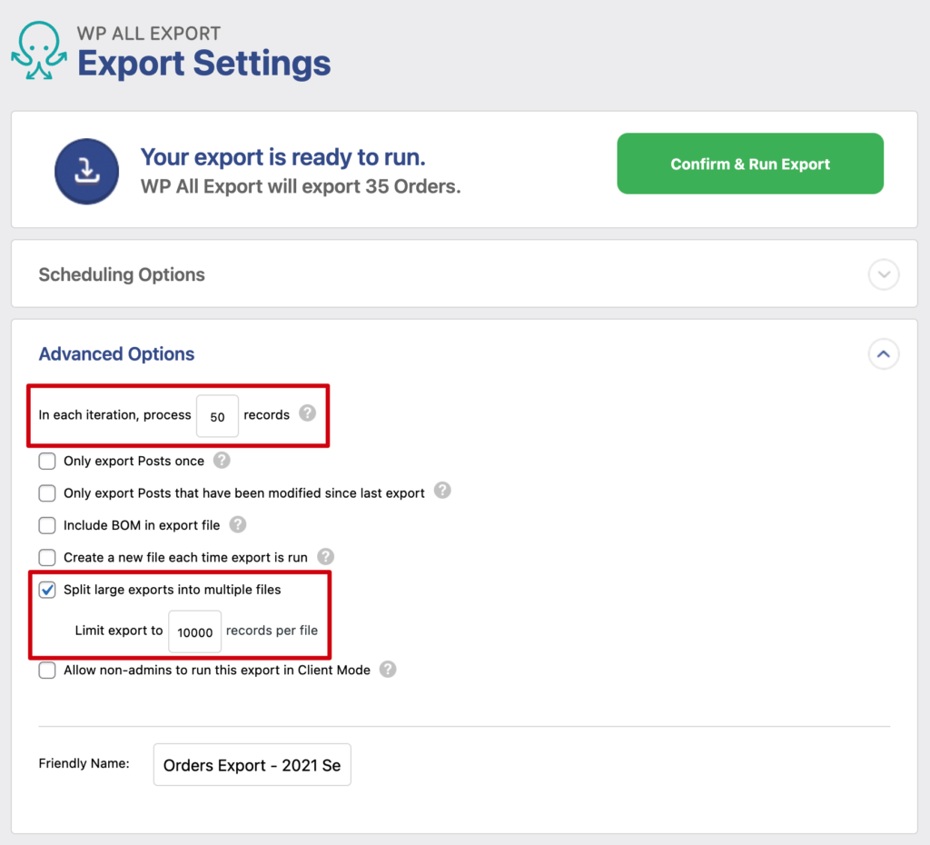 Advanced Order Export for WooCommerce - Advanced Options 2