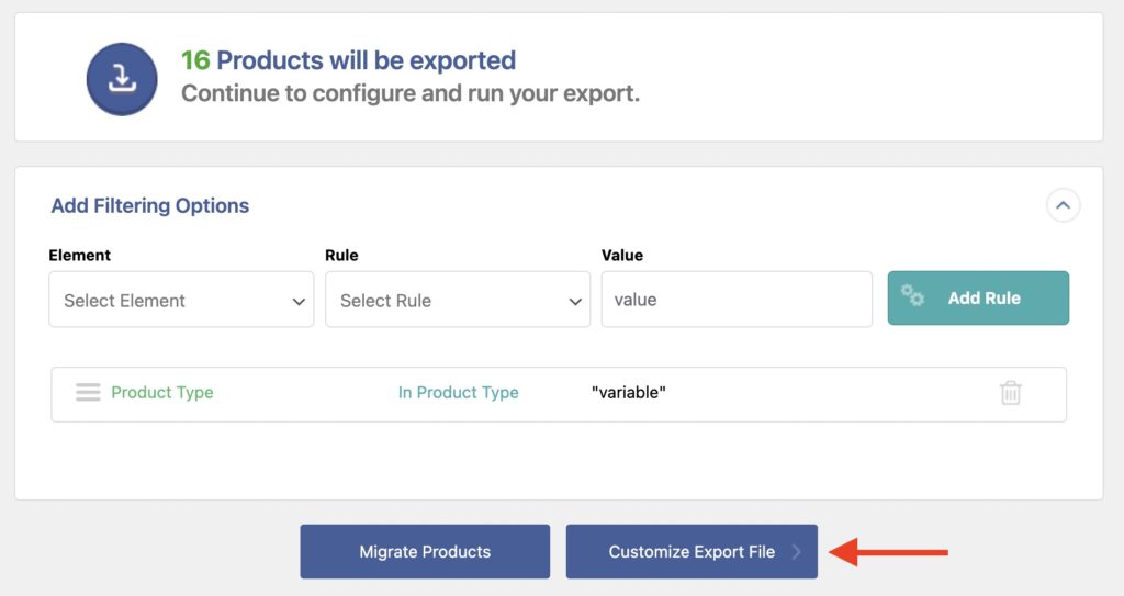 Exporting WooCommerce Products Filtering