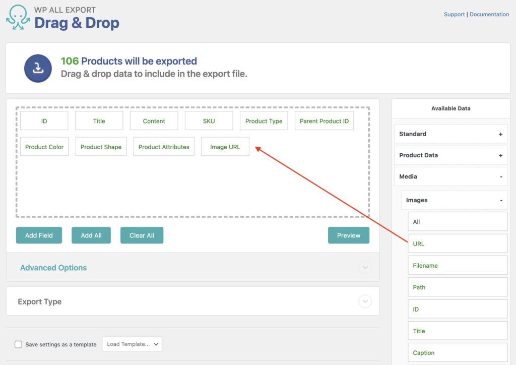 Exporting WooCommerce Products with Images