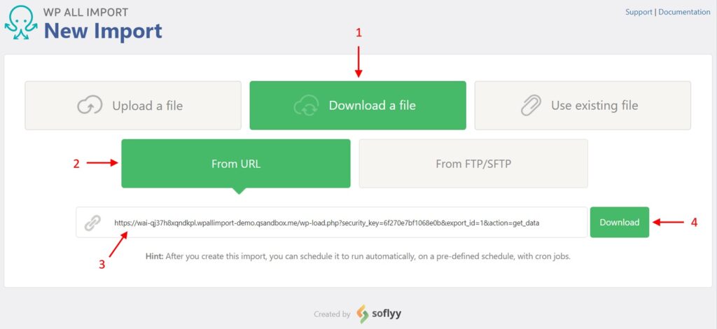 Gravity Forms Entries Import From URL