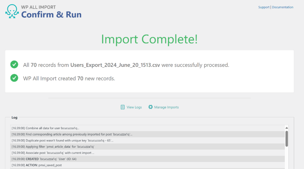 Import Complete WP All Import
