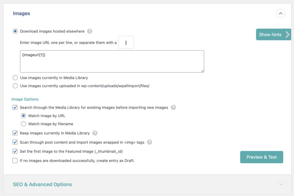 Importing a WooCommerce Product Gallery - Images Section
