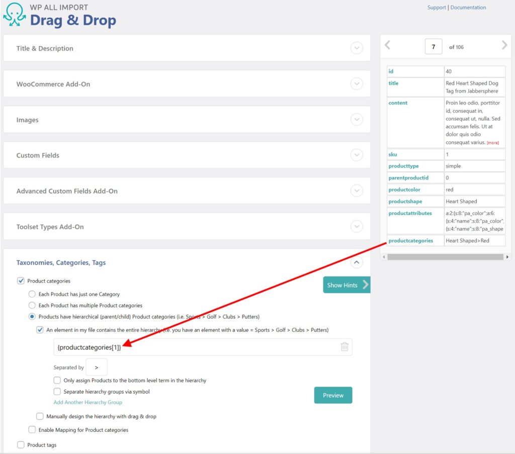 Import WooCommerce Product Categories With Products