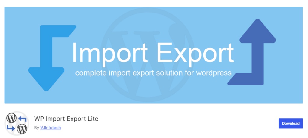 WP Import Export Lite