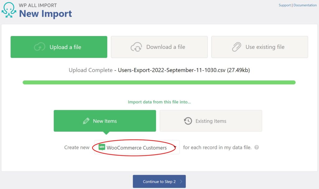 WooCommerce Customer Import