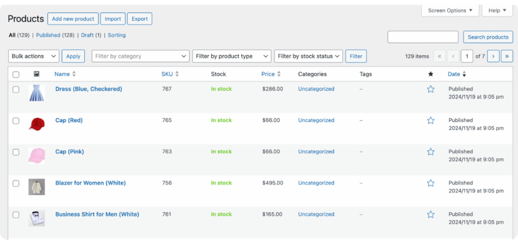 affiliate product imported to WooCommerce