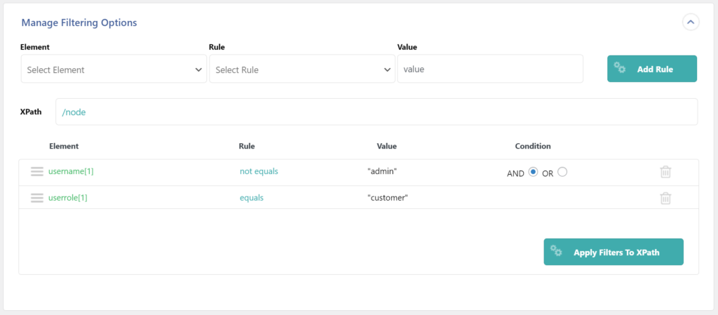 Importing WordPress Data - Compound Filter
