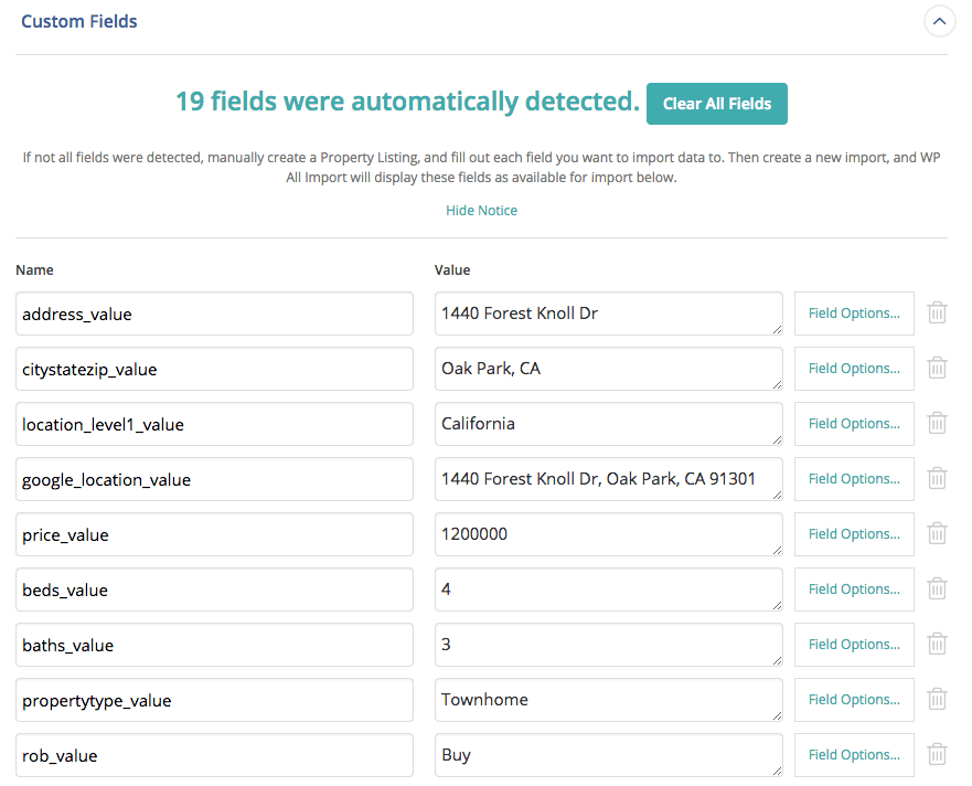 Importing WordPress Data - Mapping Custom Fields