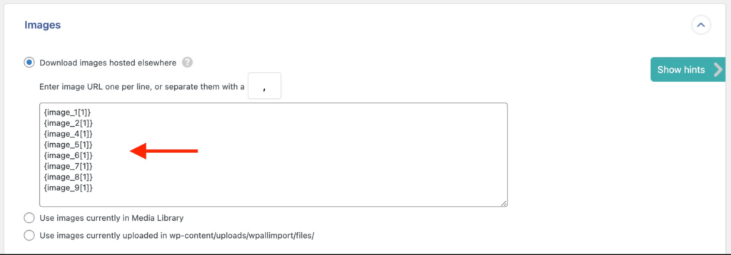 Woocommerce Product Import CSV - WP All Import Multiple Image Fields