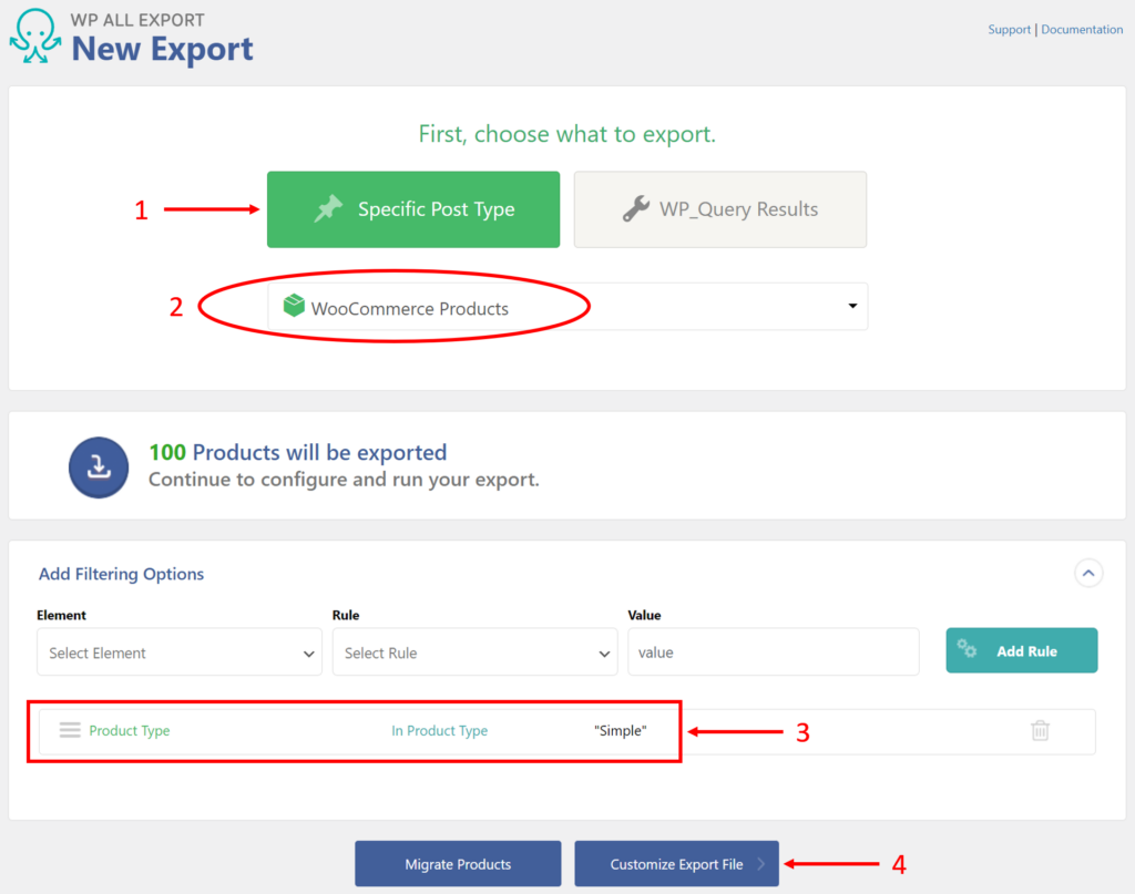 Update Stock WooCommerce - New Export