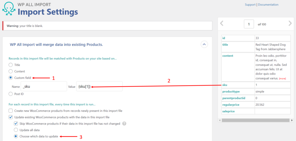 WooCommerce Auto Import Products - Import Settings