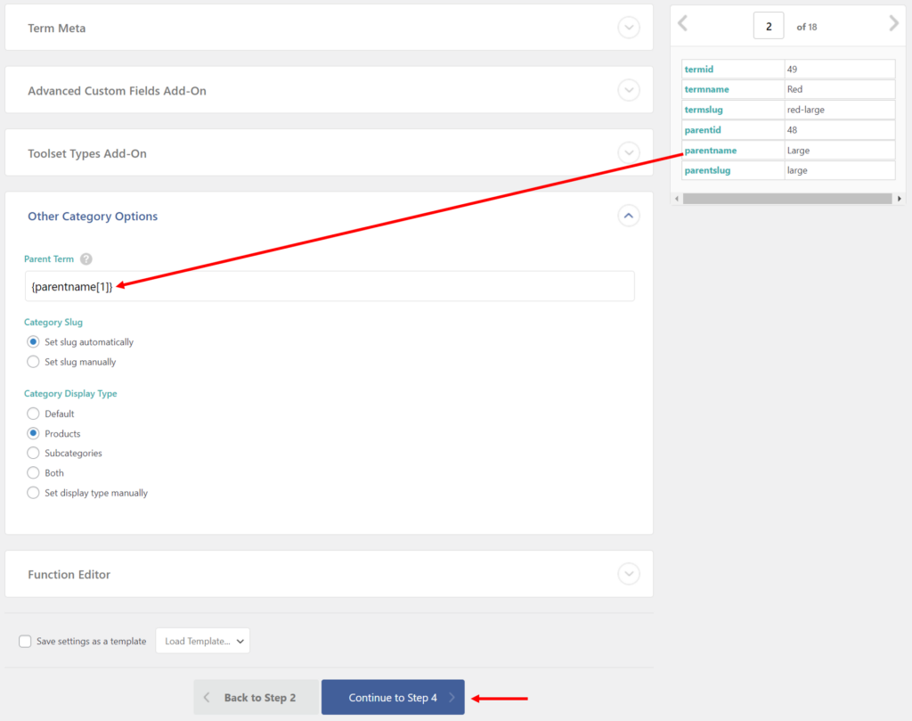 Import Product Categories to WooCommerce - Other Category Options