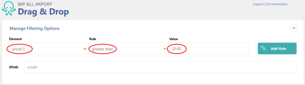 WooCommerce Product Import Template - Filter Values