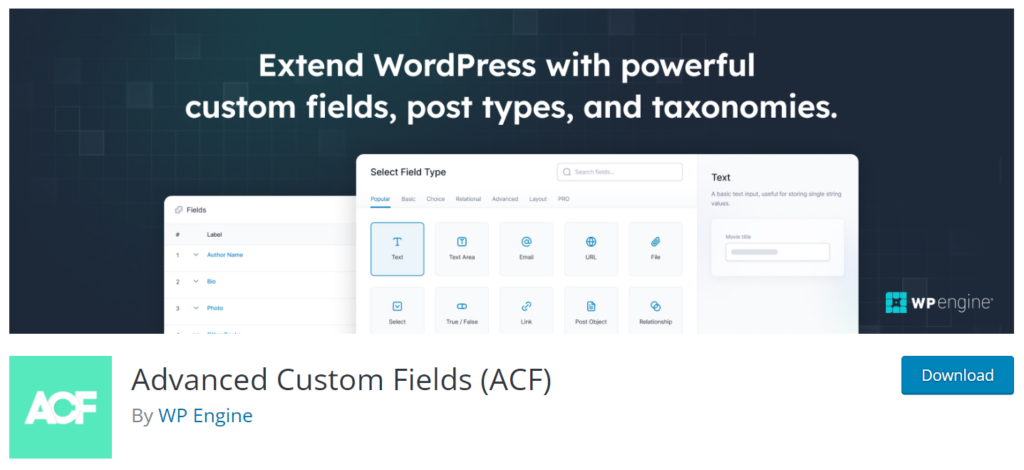Importing ACF Fields - ACF Plugin