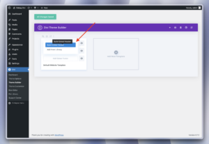 Build Global Header in Divi