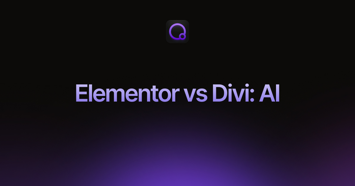 Elementor vs Divi AI