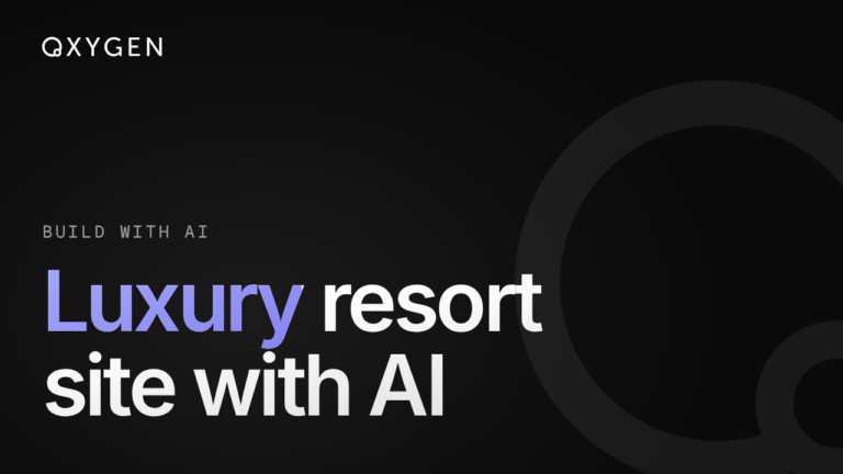 Build a Luxury Resort Website with AI in WordPress (Oxygen)
